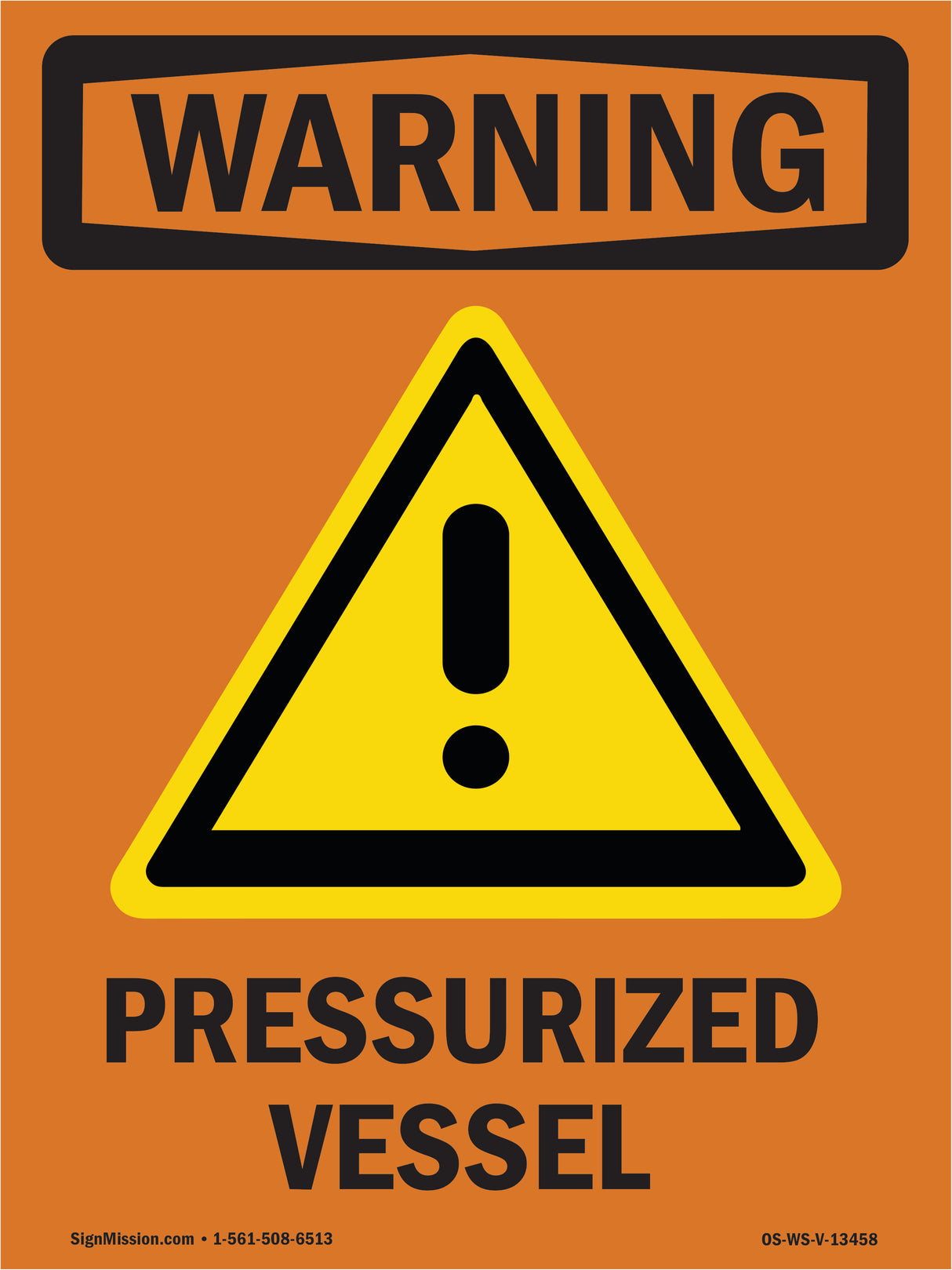 Pressurized Vessel With Symbol