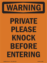 Private Please Knock Before Entering