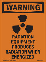 Radiation Equipment Produces With Symbol