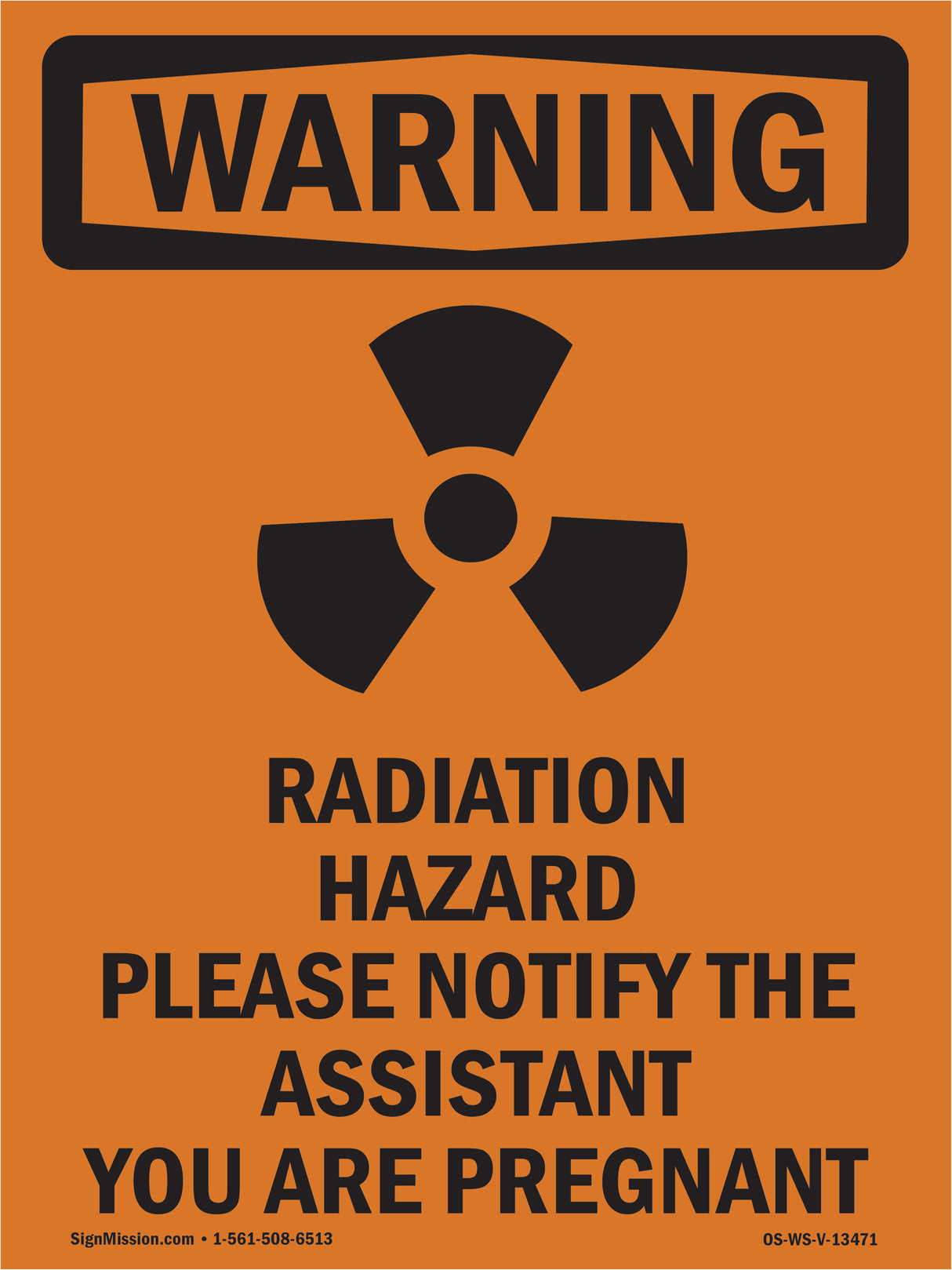 Radiation Hazard Please Notify With Symbol