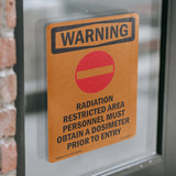 Radiation Restricted Area Personnel With Symbol