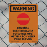 Radiation Restricted Area Personnel With Symbol