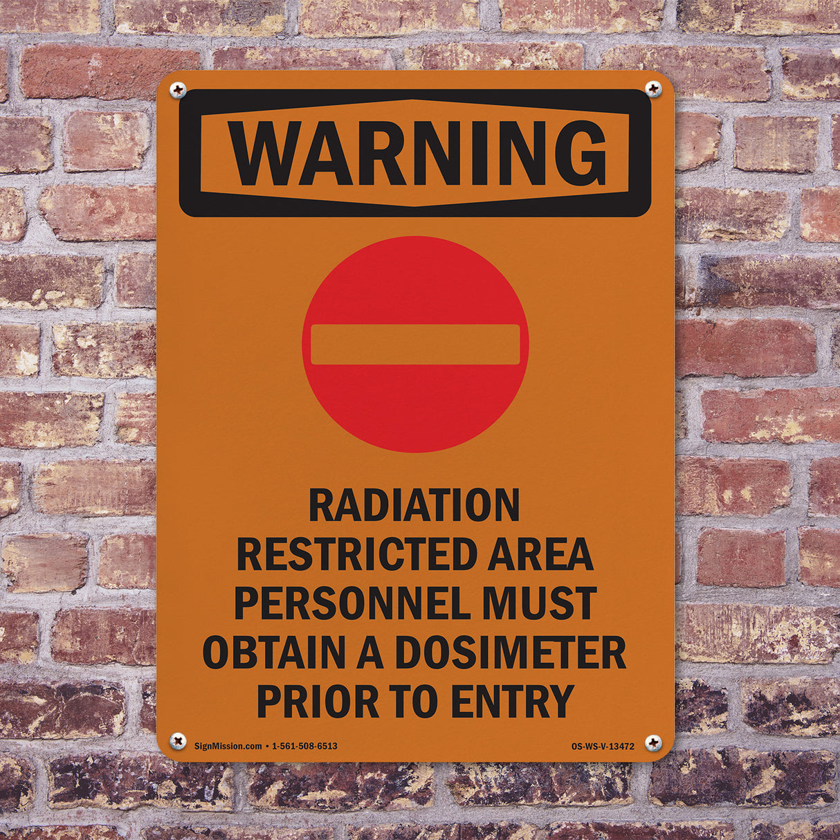 Radiation Restricted Area Personnel With Symbol