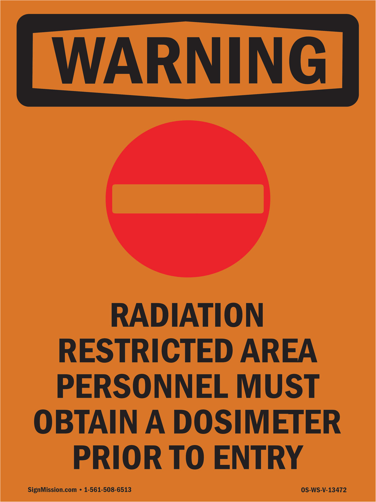 Radiation Restricted Area Personnel With Symbol