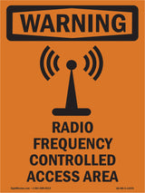 Radio Frequency Controlled Access Area With Symbol