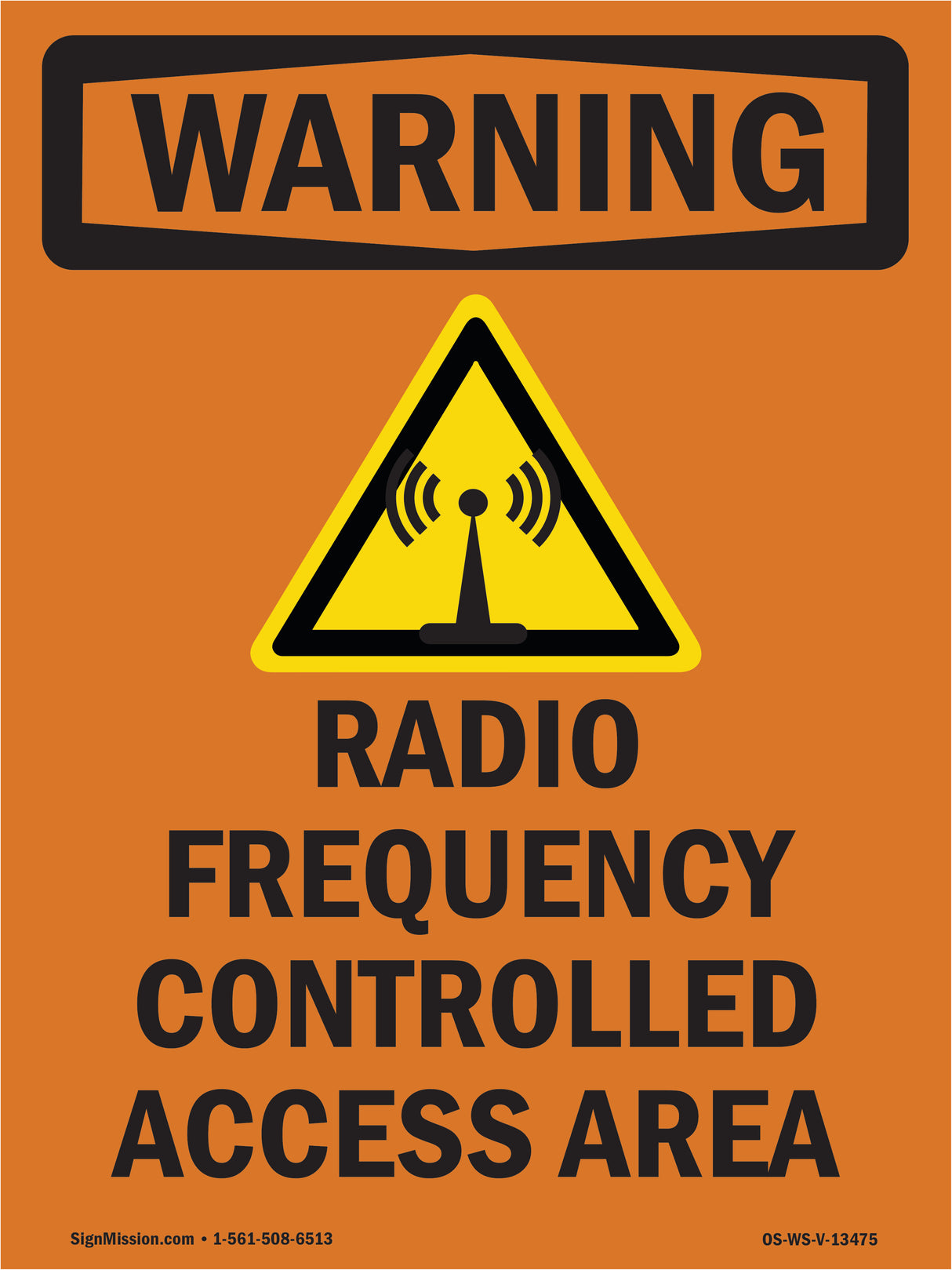 Radio Frequency Controlled Access Area With Symbol