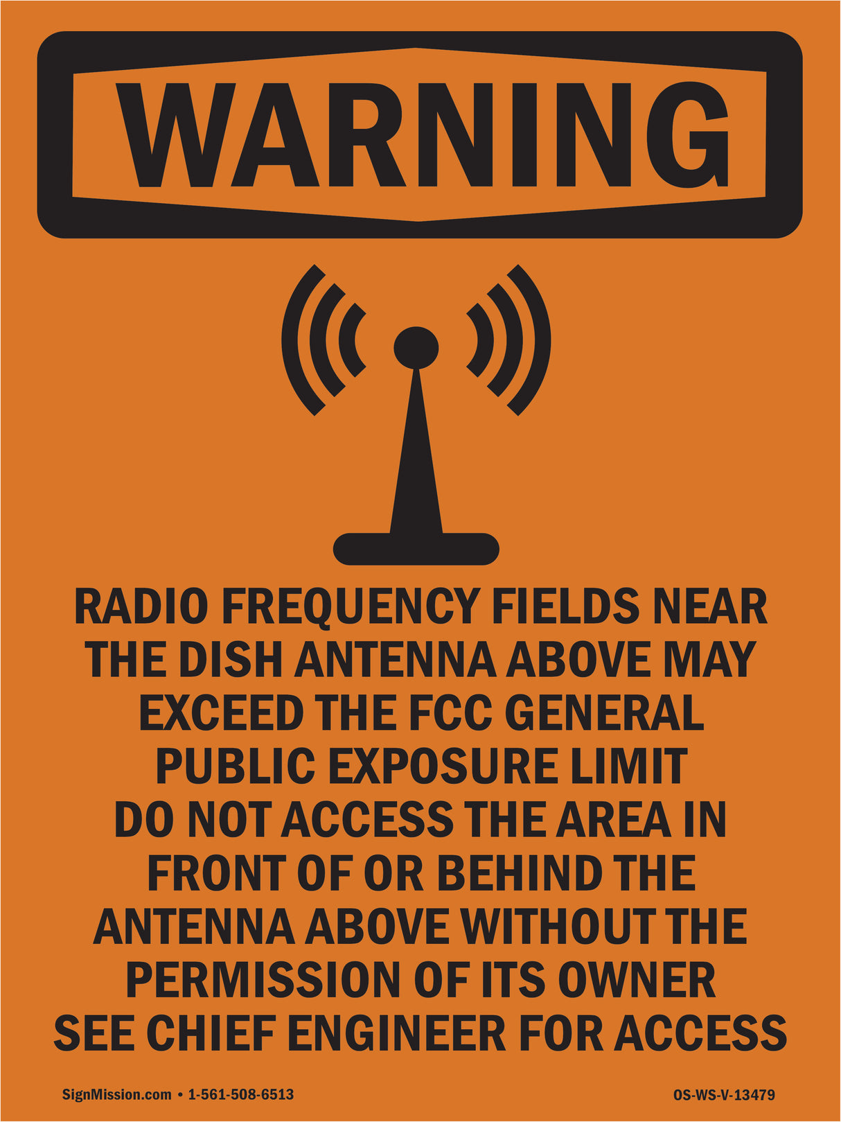 Radio Frequency Fields Near With Symbol