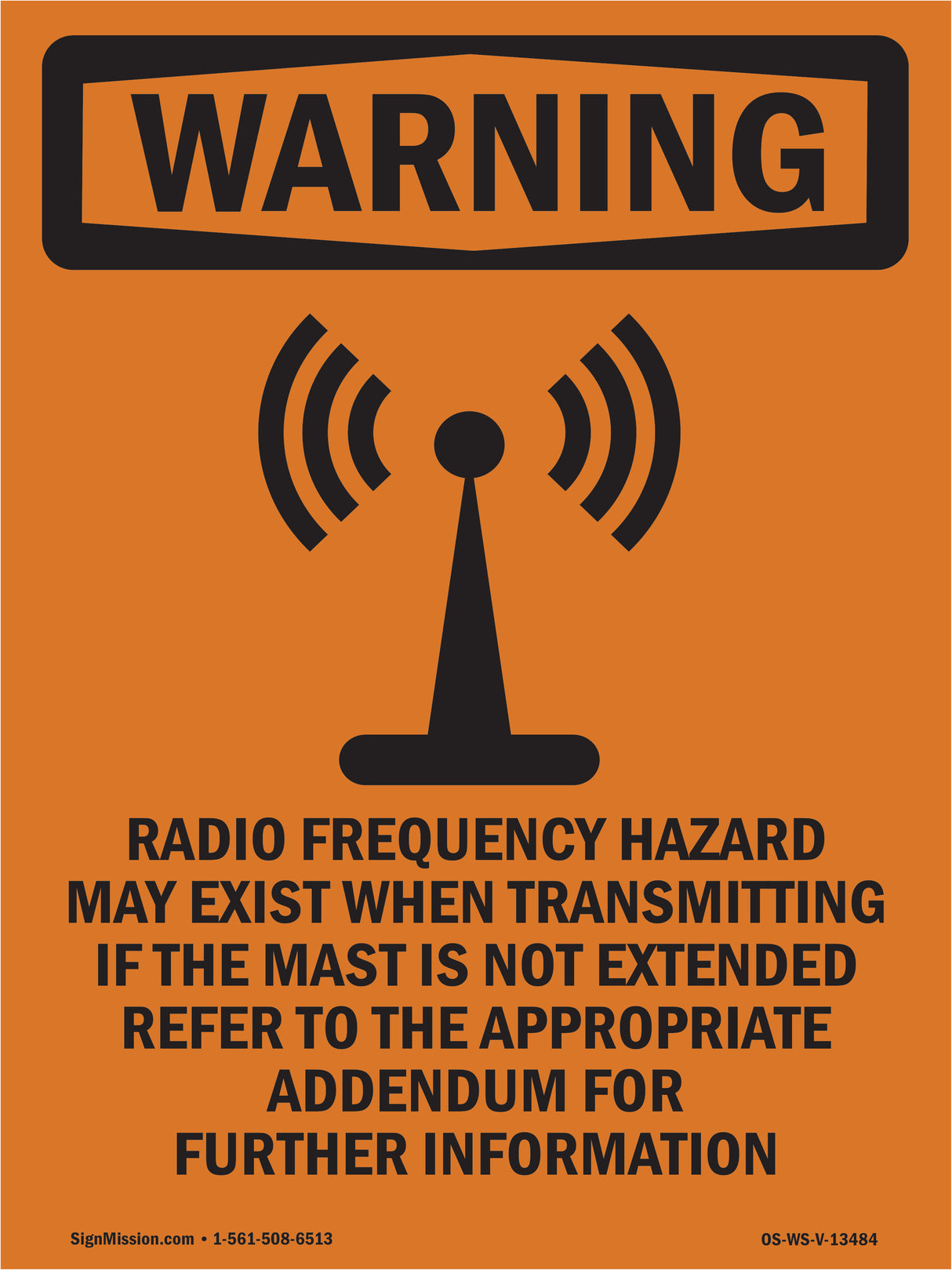 Radio Frequency Hazard May Exist With Symbol