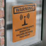 Radio Frequency Radiation Hazard Area