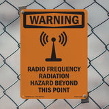 Radio Frequency Radiation Hazard Area