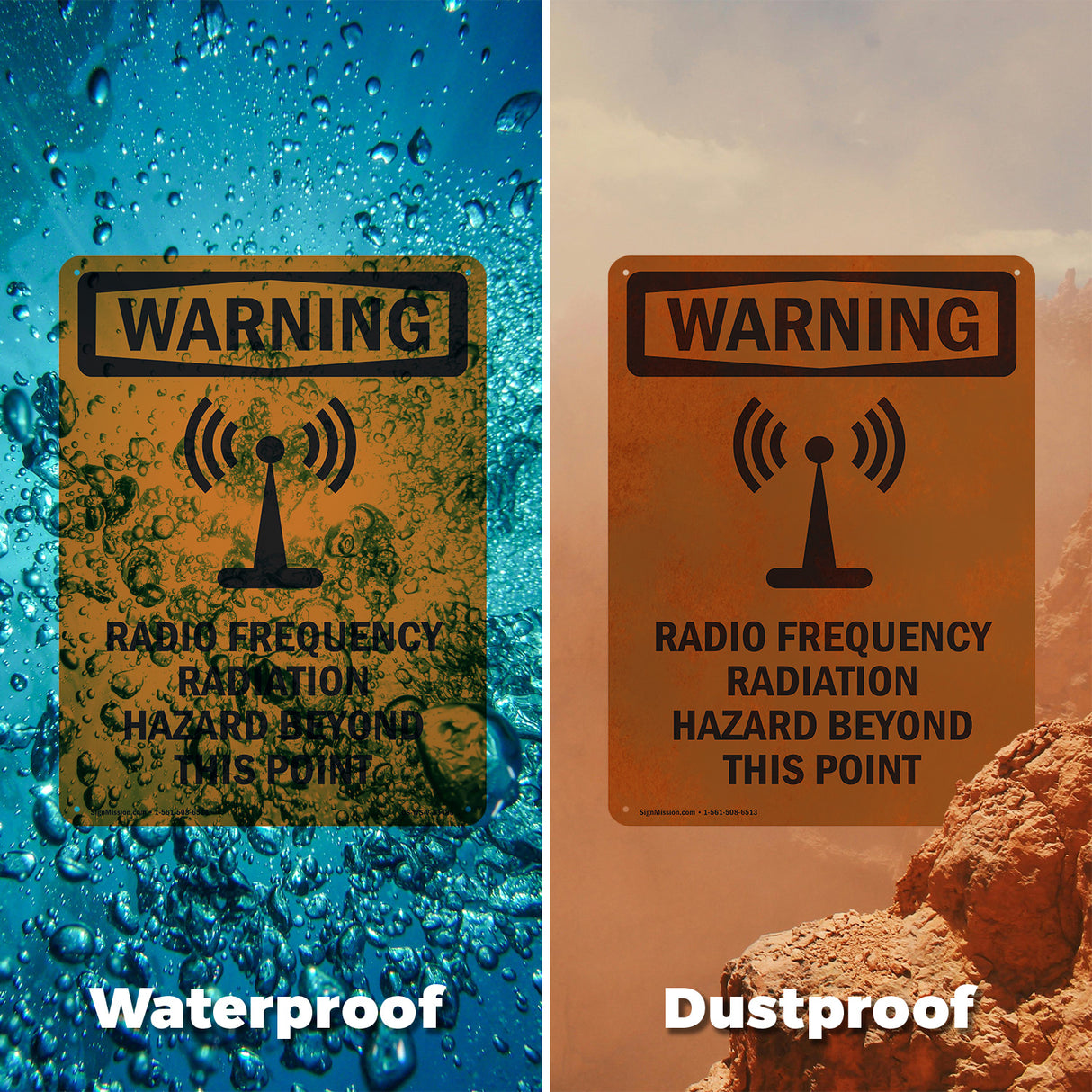 Radio Frequency Radiation Hazard Area