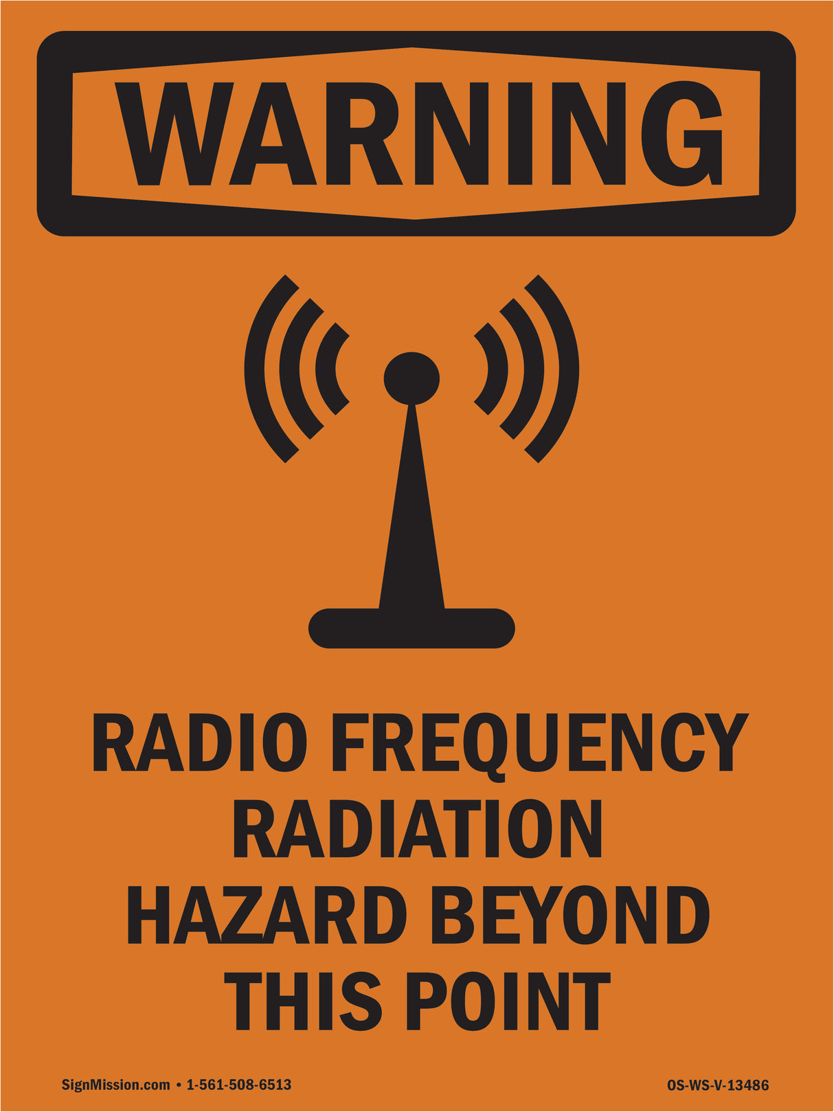 Radio Frequency Radiation Hazard Area