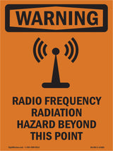 Radio Frequency Radiation Hazard Area
