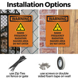 Radio Frequency Radiation Hazard Area