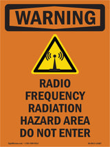 Radio Frequency Radiation Hazard Area