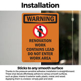 Renovation Work Contains Lead Do Not Enter
