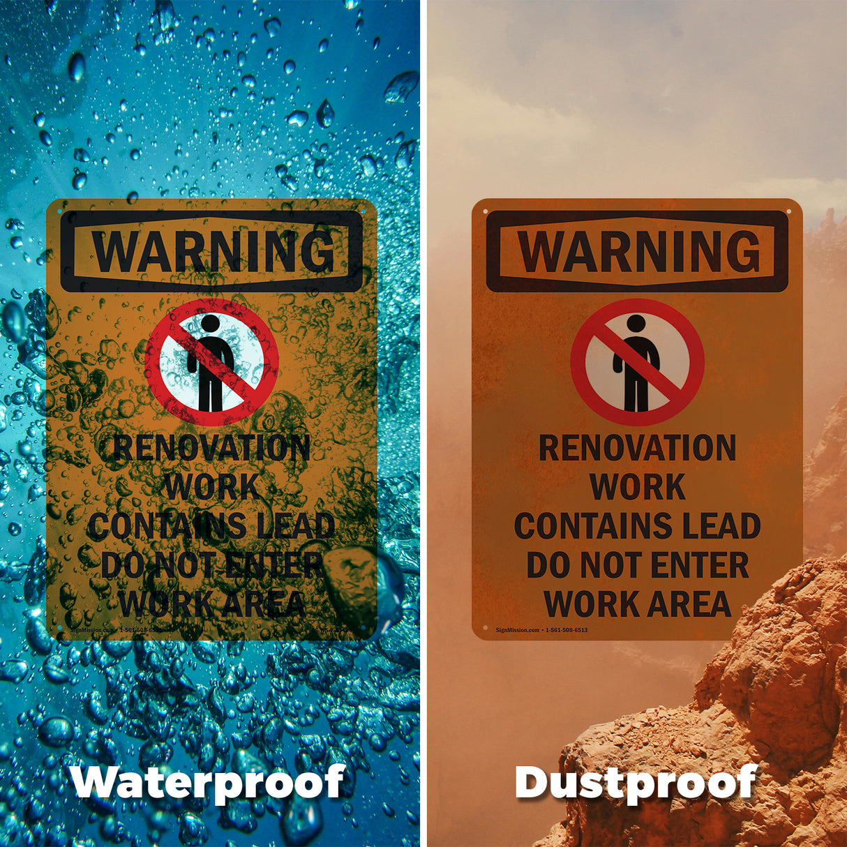 Renovation Work Contains Lead Do Not Enter