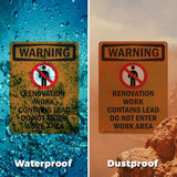 Renovation Work Contains Lead Do Not Enter