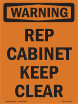 Rep Cabinet Keep Clear