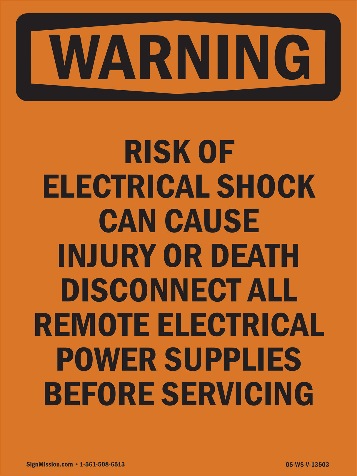 Risk Of Electrical Shock Can Cause