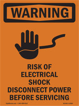 Risk Of Electrical Shock Disconnect