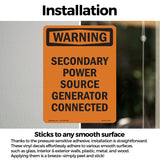 Secondary Power Source Generator Connected