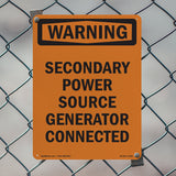 Secondary Power Source Generator Connected