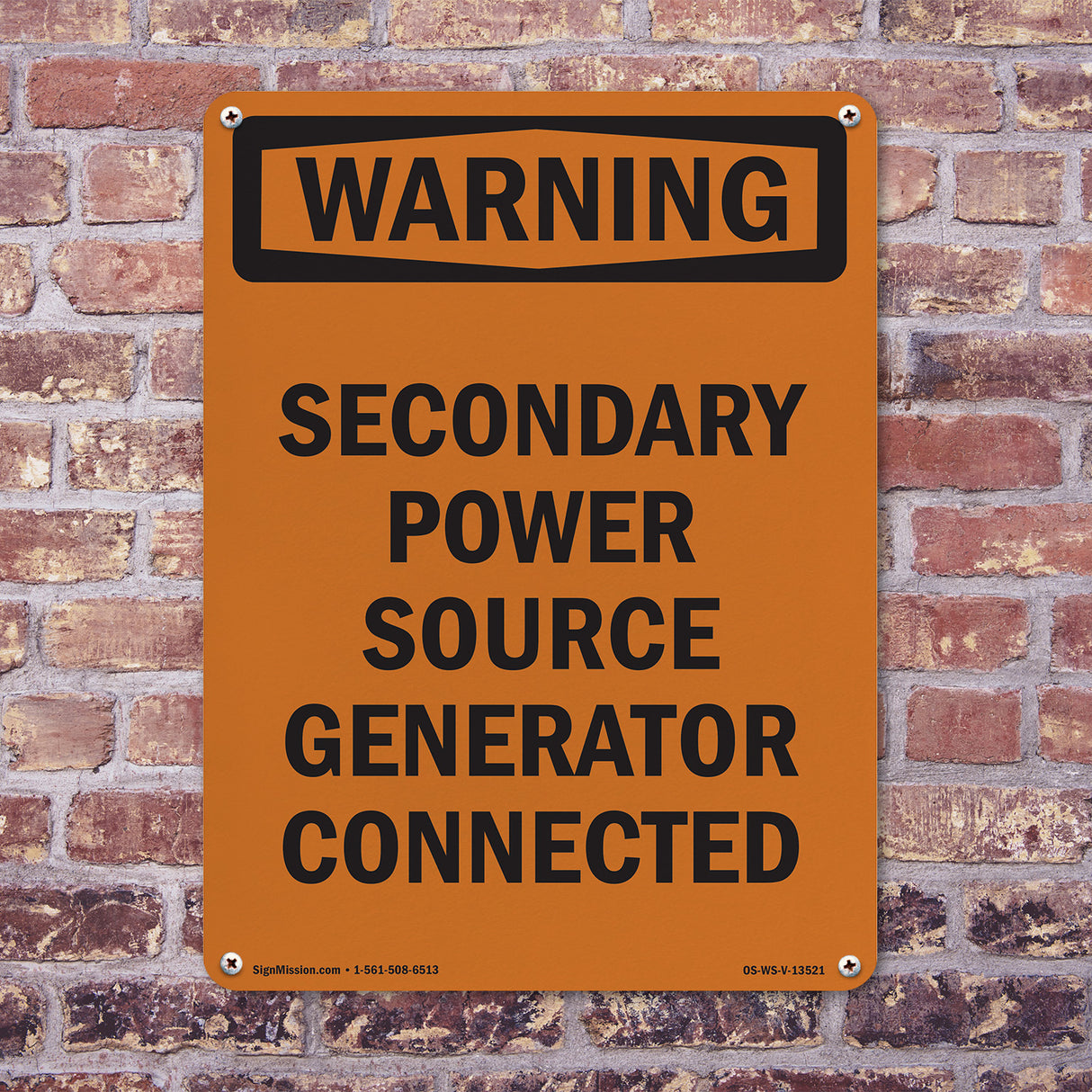 Secondary Power Source Generator Connected