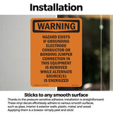 Shock Hazard Exists If Grounding Electrode