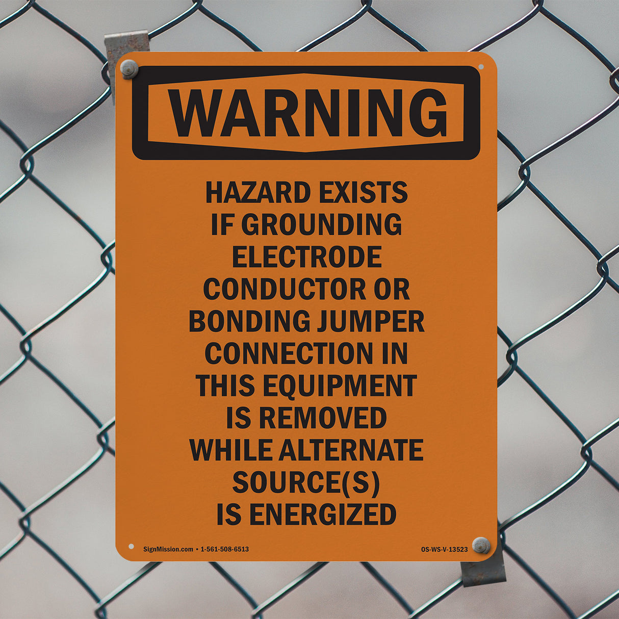 Shock Hazard Exists If Grounding Electrode