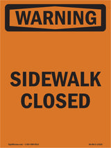 Sidewalk Closed