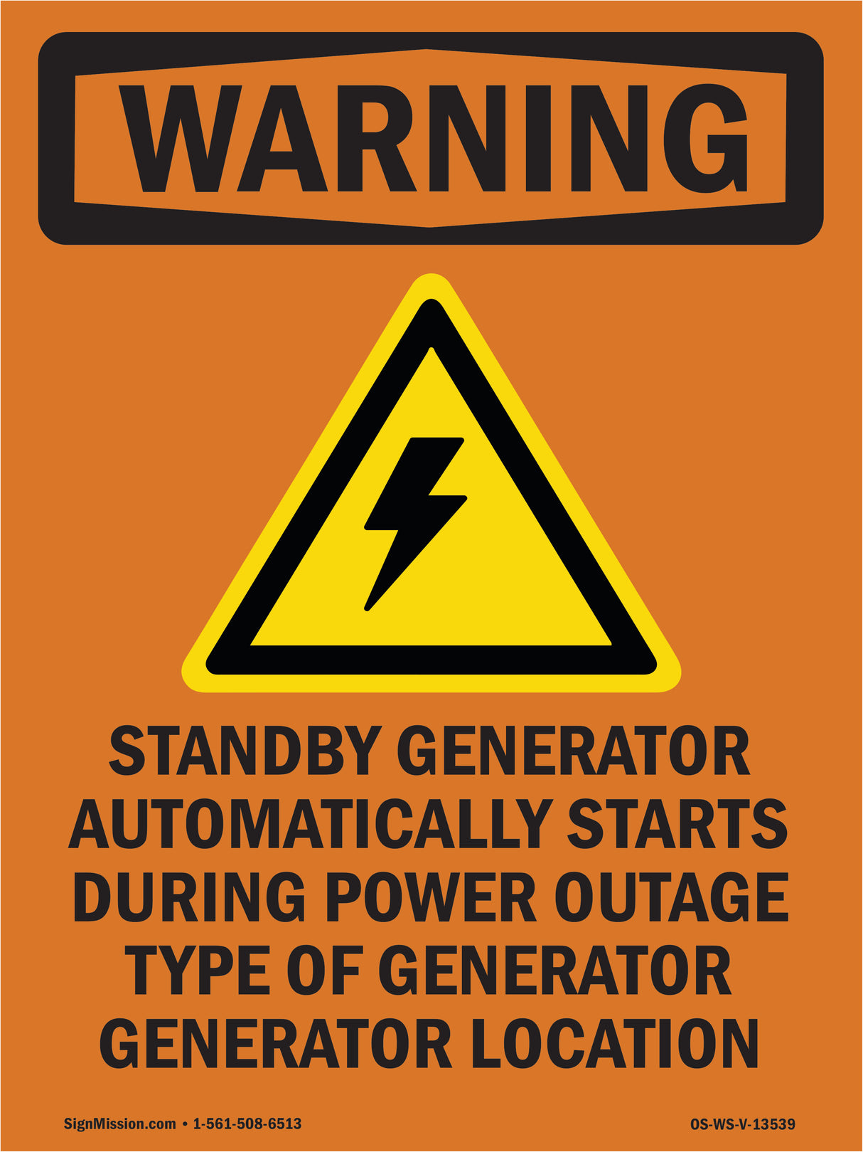 Standby Generator Automatically With Symbol