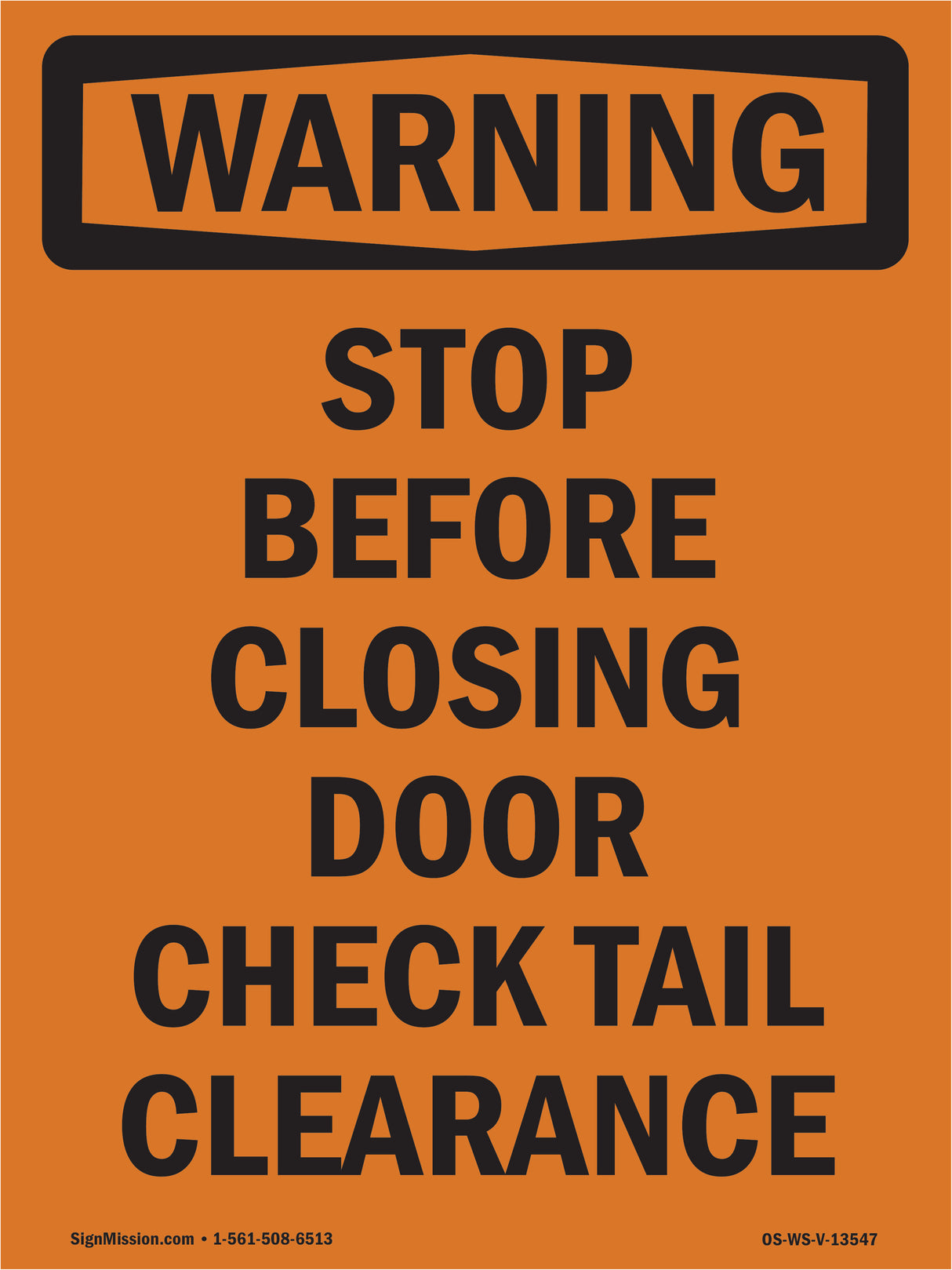 Stop Before Closing Door Check