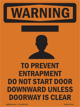 To Prevent Entrapment Do Not With Symbol