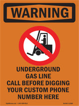 Underground Gas Line Call Custom Before