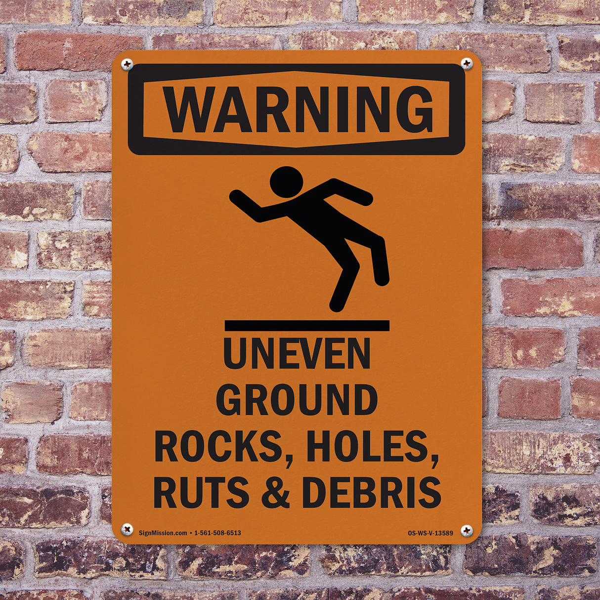 Uneven Ground Rocks, Holes, With Symbol
