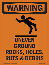 Uneven Ground Rocks, Holes, With Symbol