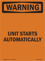 Unit Starts Automatically