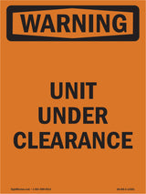 Unit Under Clearance