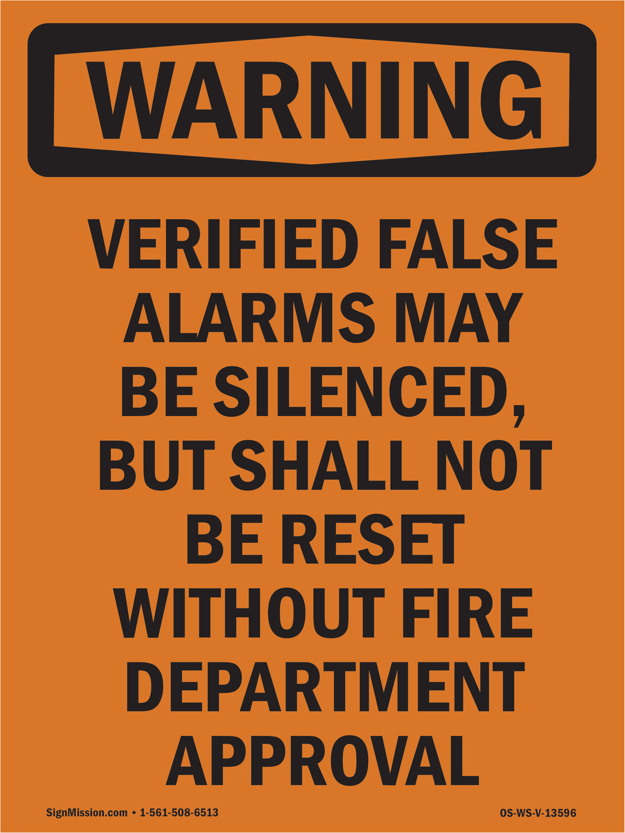Verified False Alarms May Be Silenced,