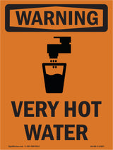 Very Hot Water With Symbol