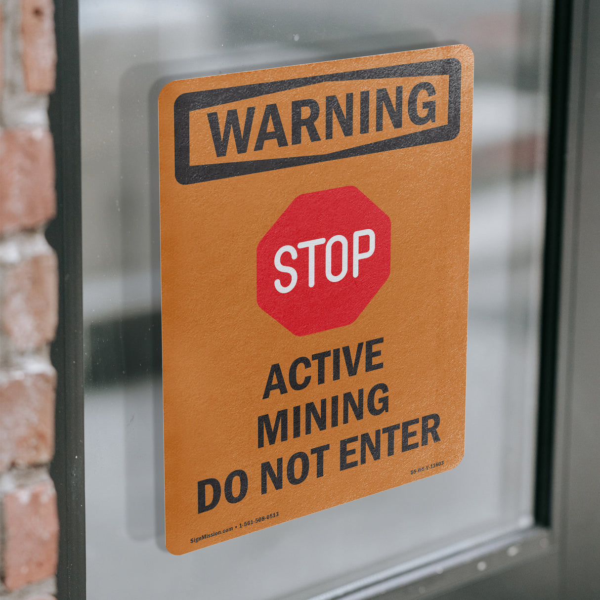 Active Mining Do Not Enter With Symbol