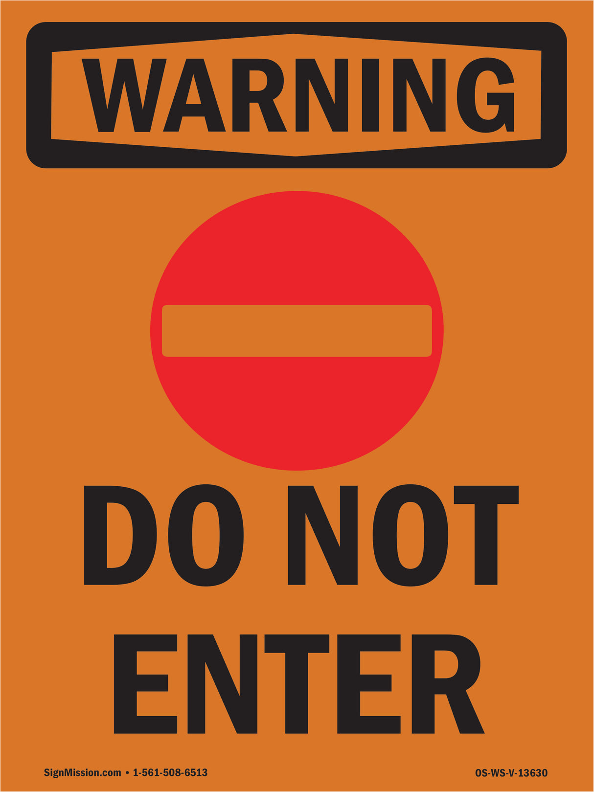 Do Not Enter With Symbol
