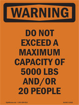 Do Not Exceed A Maximum Capacity