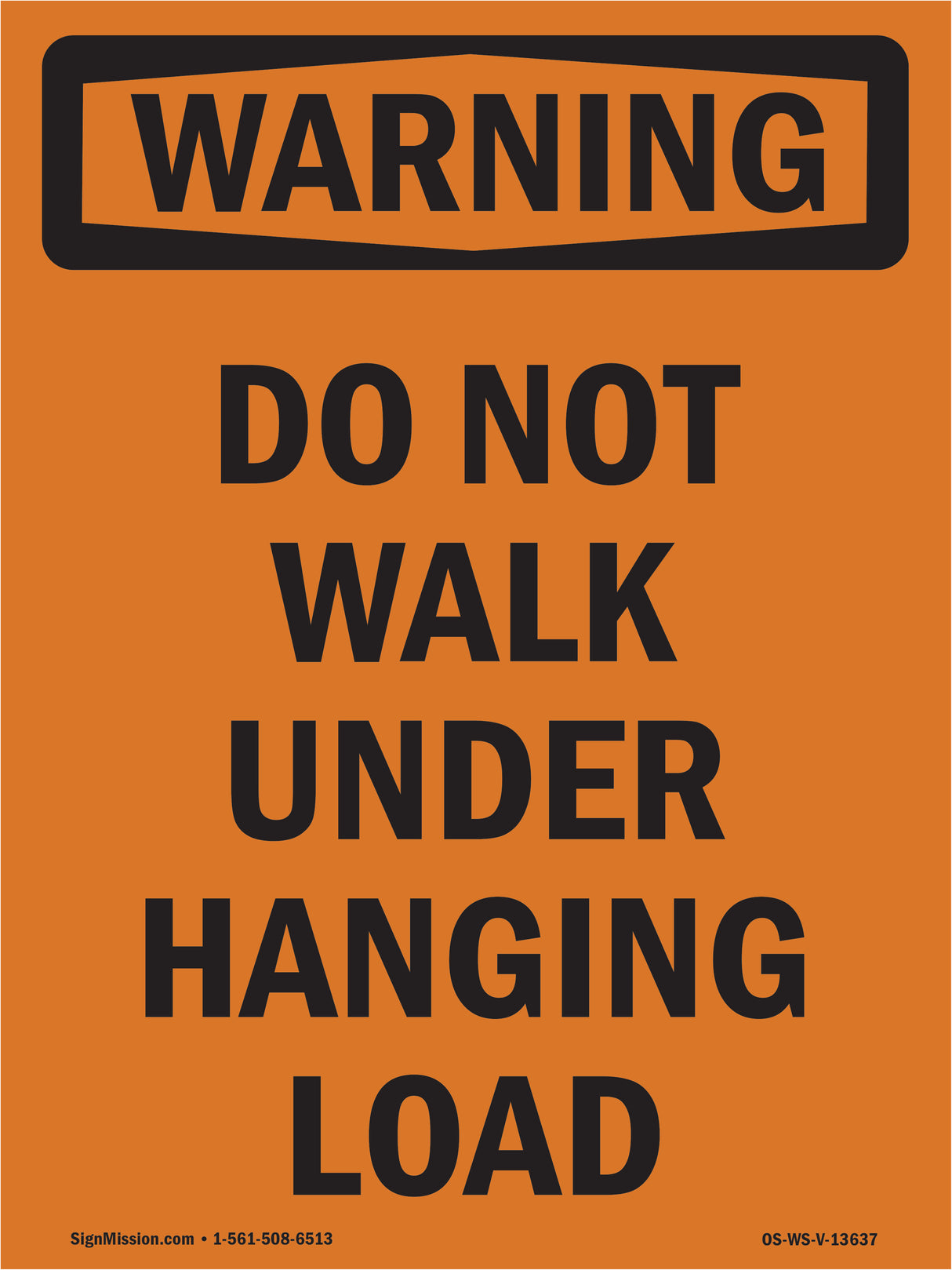 Do Not Walk Under Hanging Load