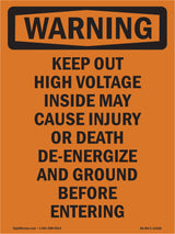 Keep Out High Voltage Inside