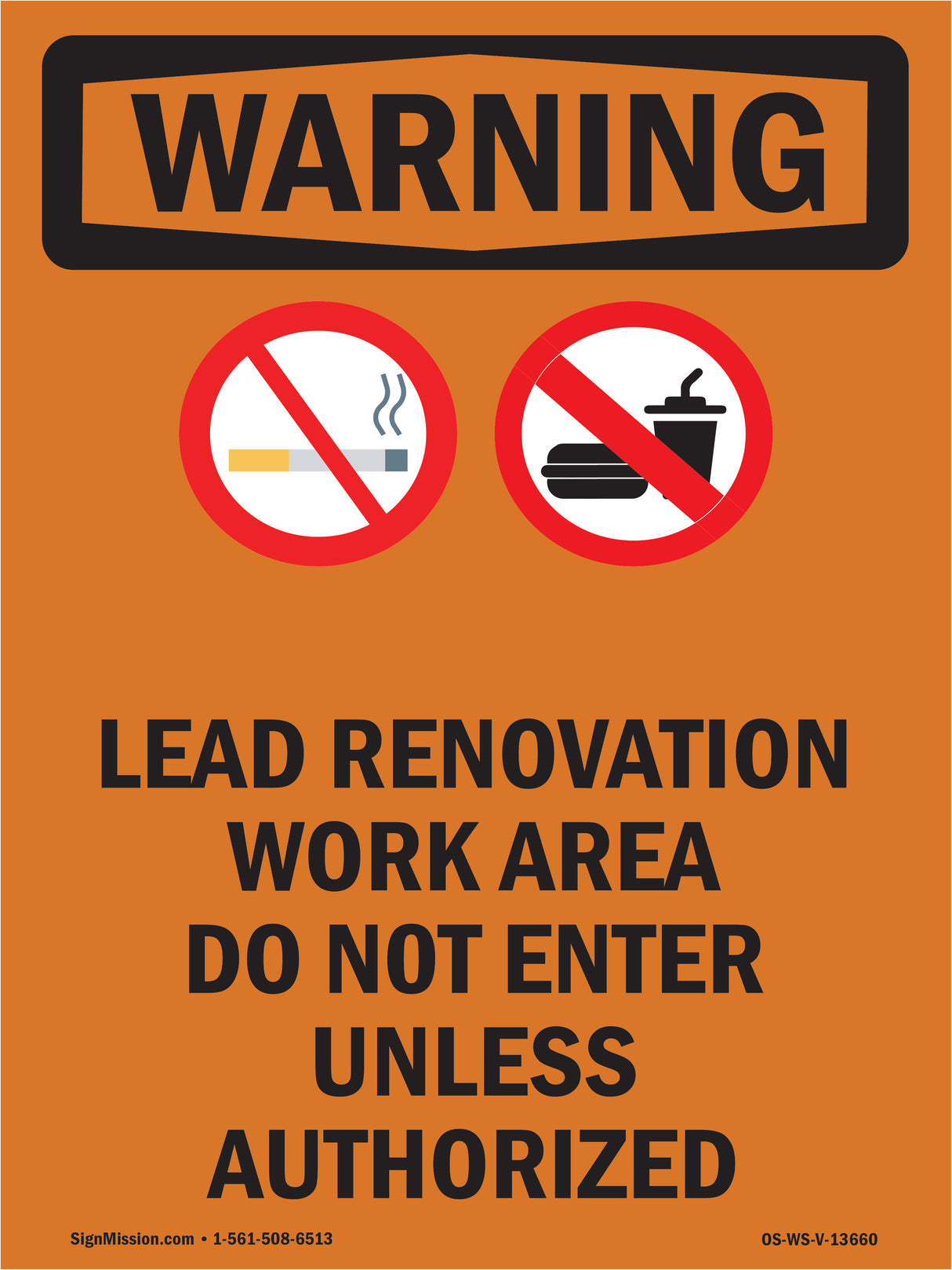 Lead Renovation Work With Symbol