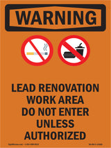 Lead Renovation Work With Symbol