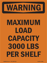 Maximum Load Capacity 3000 Lbs Per Shelf