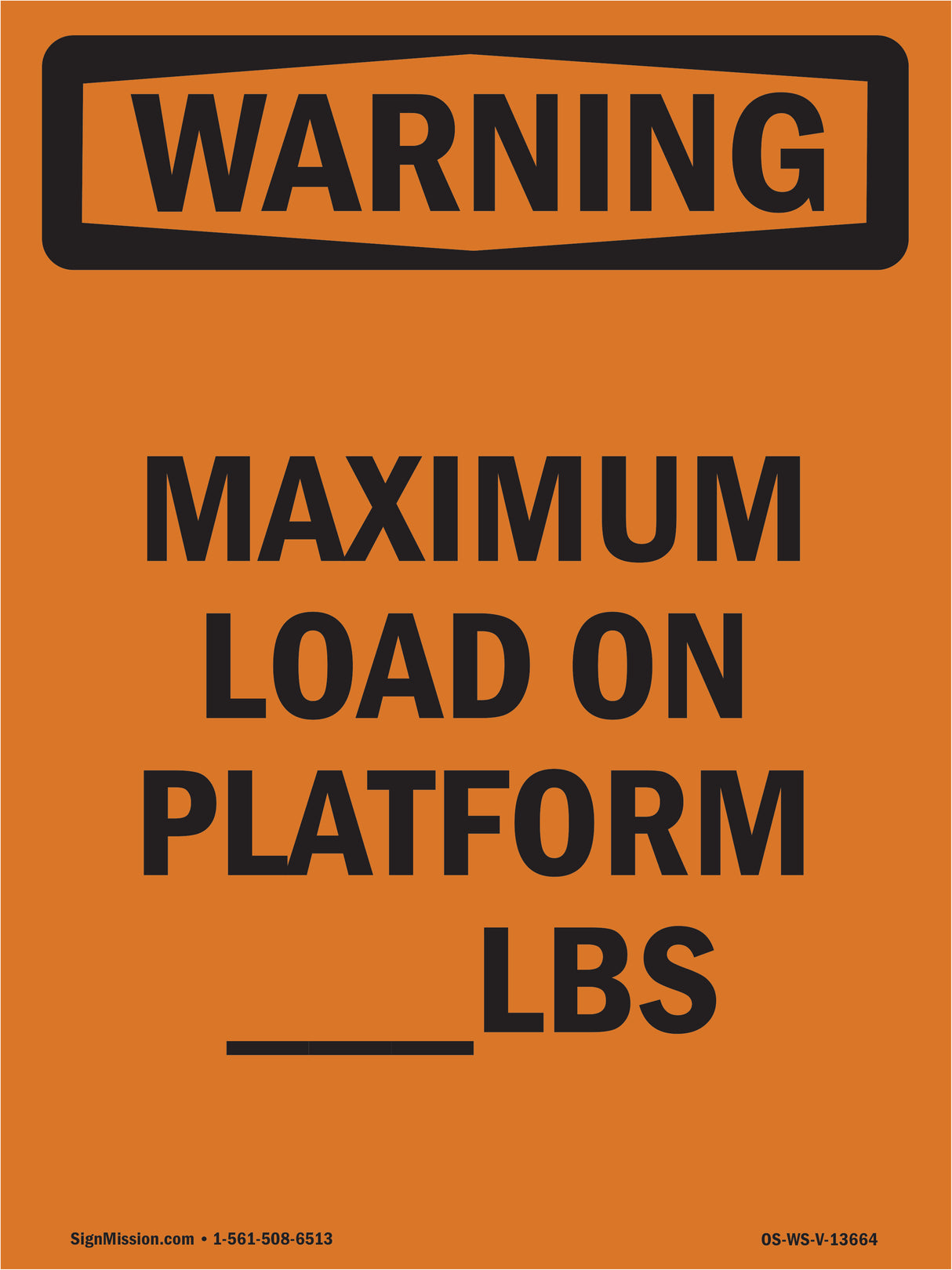 Maximum Load On Platform____Lbs